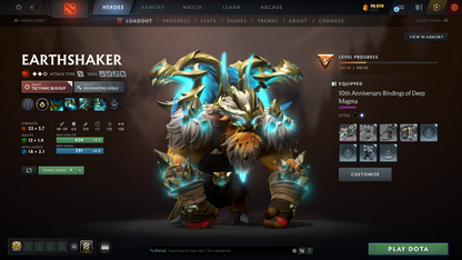 Crusader IV | MMR: 1954 - Behavior: 9294 | Mirana Persona | Complete 10th Anniversary Sets | Many Items & Sets Inside | Full Access | Mainpool | Trophy Level: 126