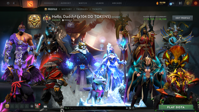 Legend II | MMR: 3246 | Behavior Score: 10150 | x104 MMR DD TOKENS | 2 Arcanas: Zeus & MK | Many Items Inside | Fast Queue