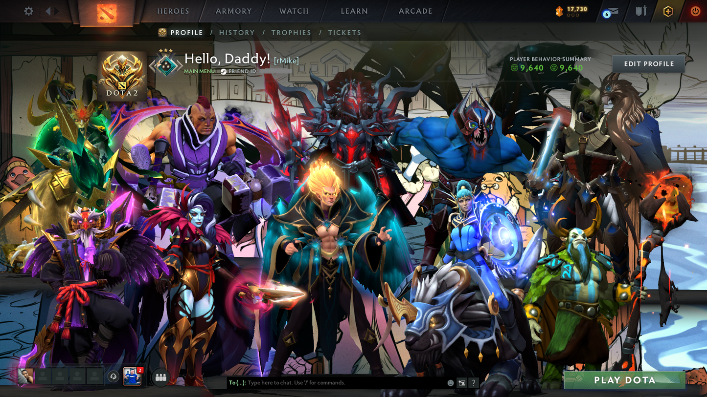 Crusader III | MMR 1739 | Behavior 9640 | Many Immortals Inside | Fast Queue | Full Access | 700+ Hours Played