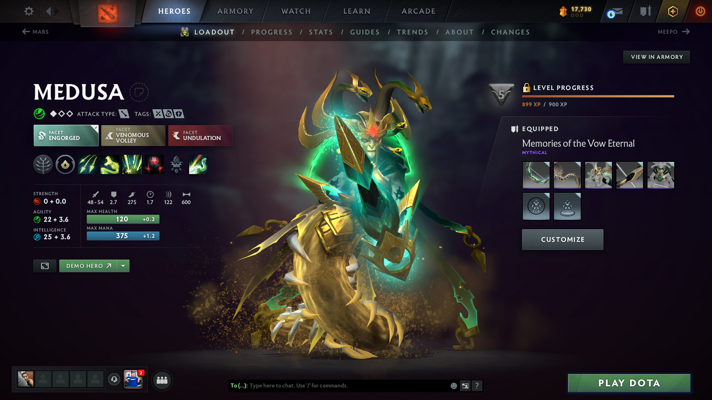 Crusader III | MMR 1739 | Behavior 9640 | Many Immortals Inside | Fast Queue | Full Access | 700+ Hours Played