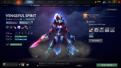 Ancient I | MMR 3840 | Behavior 7628 | Hours Played 744 | Mainpool | Fast Queue | Stacked with Many Sets!!!