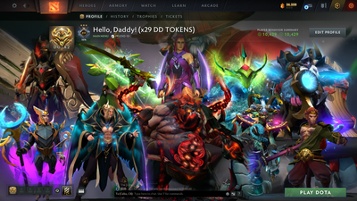 Guardian III | MMR: 1137 | Behavior Score: 10429 | x29 MMR DD TOKENS | Pudge Arcana | Many Immortals & Sets Inside | Fast Queue | Full Access