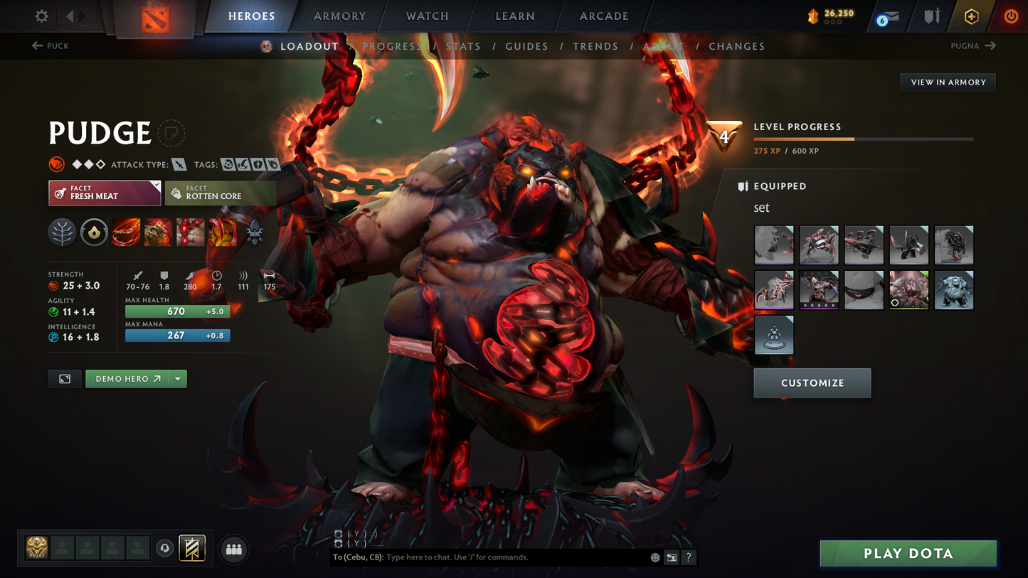 Guardian III | MMR: 1137 | Behavior Score: 10429 | x29 MMR DD TOKENS | Pudge Arcana | Many Immortals & Sets Inside | Fast Queue | Full Access