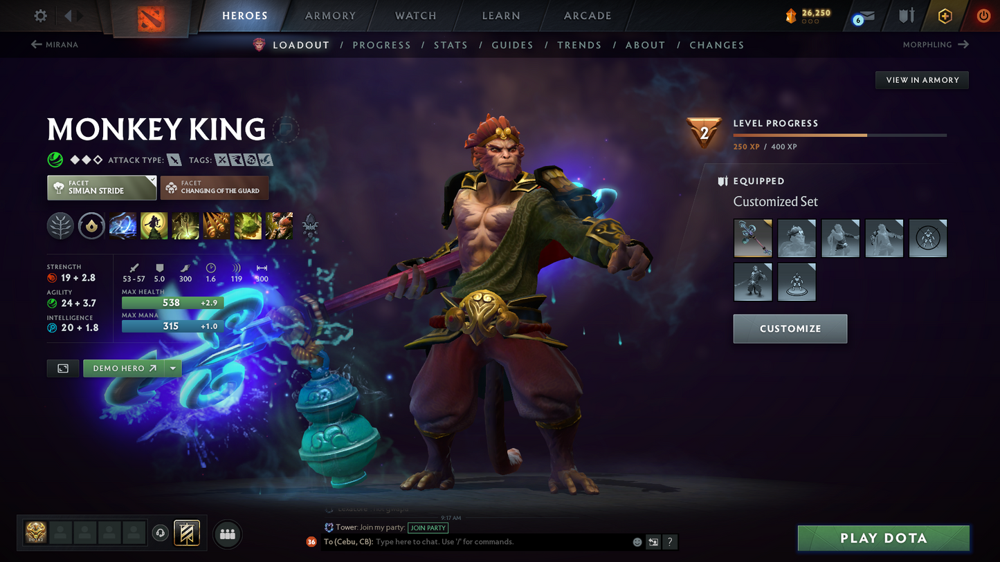 Guardian III | MMR: 1137 | Behavior Score: 10429 | x29 MMR DD TOKENS | Pudge Arcana | Many Immortals & Sets Inside | Fast Queue | Full Access