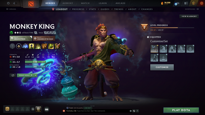 Guardian III | MMR: 1137 | Behavior Score: 10429 | x29 MMR DD TOKENS | Pudge Arcana | Many Immortals & Sets Inside | Fast Queue | Full Access