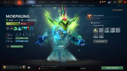 Guardian III | MMR: 1137 | Behavior Score: 10429 | x29 MMR DD TOKENS | Pudge Arcana | Many Immortals & Sets Inside | Fast Queue | Full Access