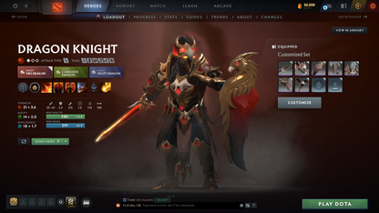 Guardian III | MMR: 1137 | Behavior Score: 10429 | x29 MMR DD TOKENS | Pudge Arcana | Many Immortals & Sets Inside | Fast Queue | Full Access