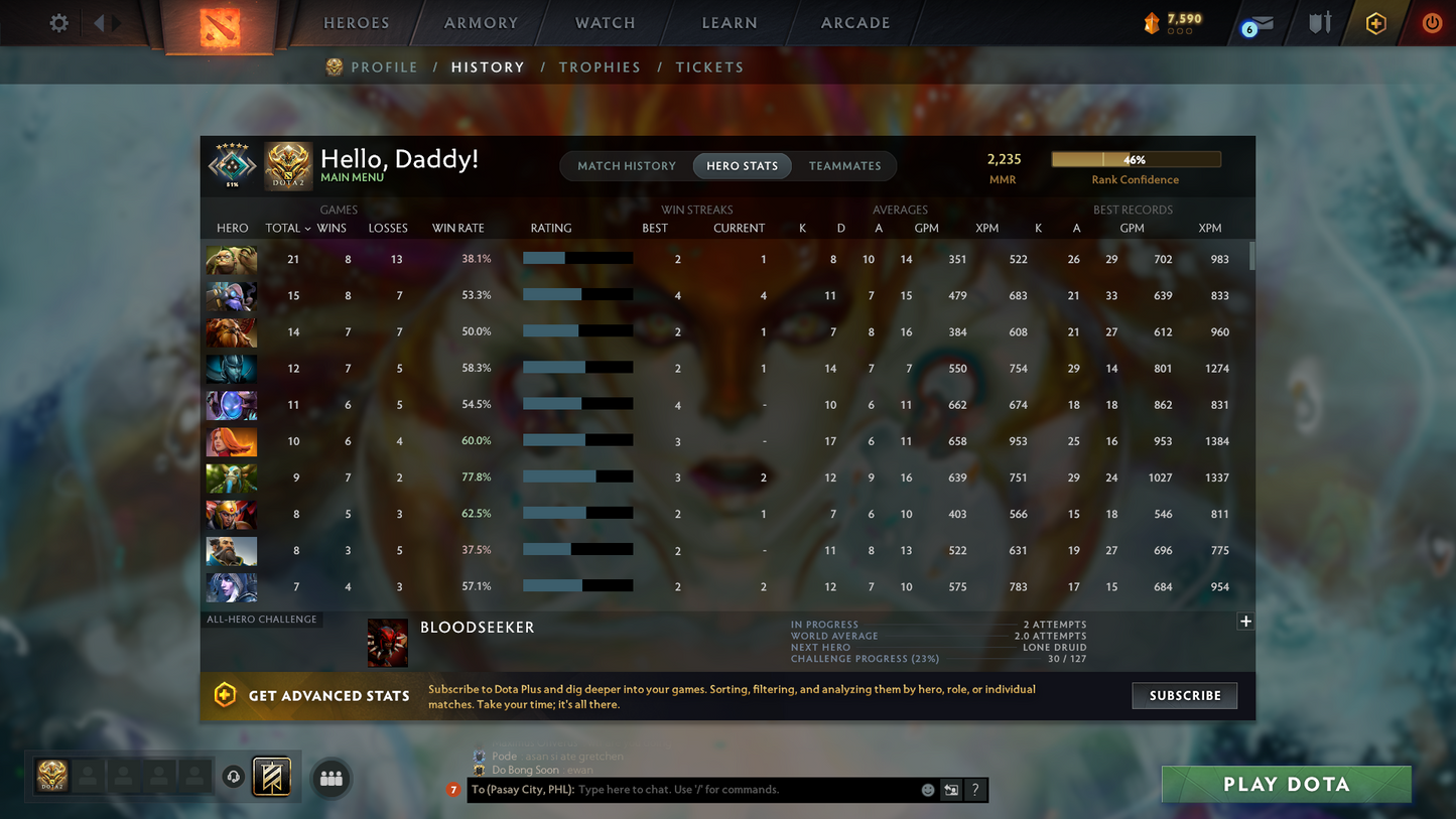 Crusader V | MMR: 2235 - Behavior Score: 8947 | Phantom Assassin Arcana | AM Persona | Many Immortals Inside | Mainpool | Trophy Level: 103 | Full Access