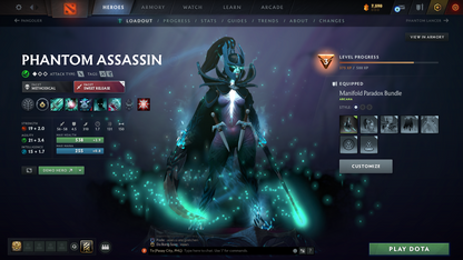 Crusader V | MMR: 2235 - Behavior Score: 8947 | Phantom Assassin Arcana | AM Persona | Many Immortals Inside | Mainpool | Trophy Level: 103 | Full Access
