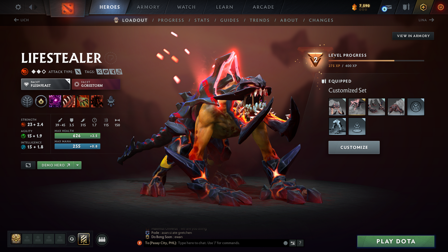 Crusader V | MMR: 2235 - Behavior Score: 8947 | Phantom Assassin Arcana | AM Persona | Many Immortals Inside | Mainpool | Trophy Level: 103 | Full Access