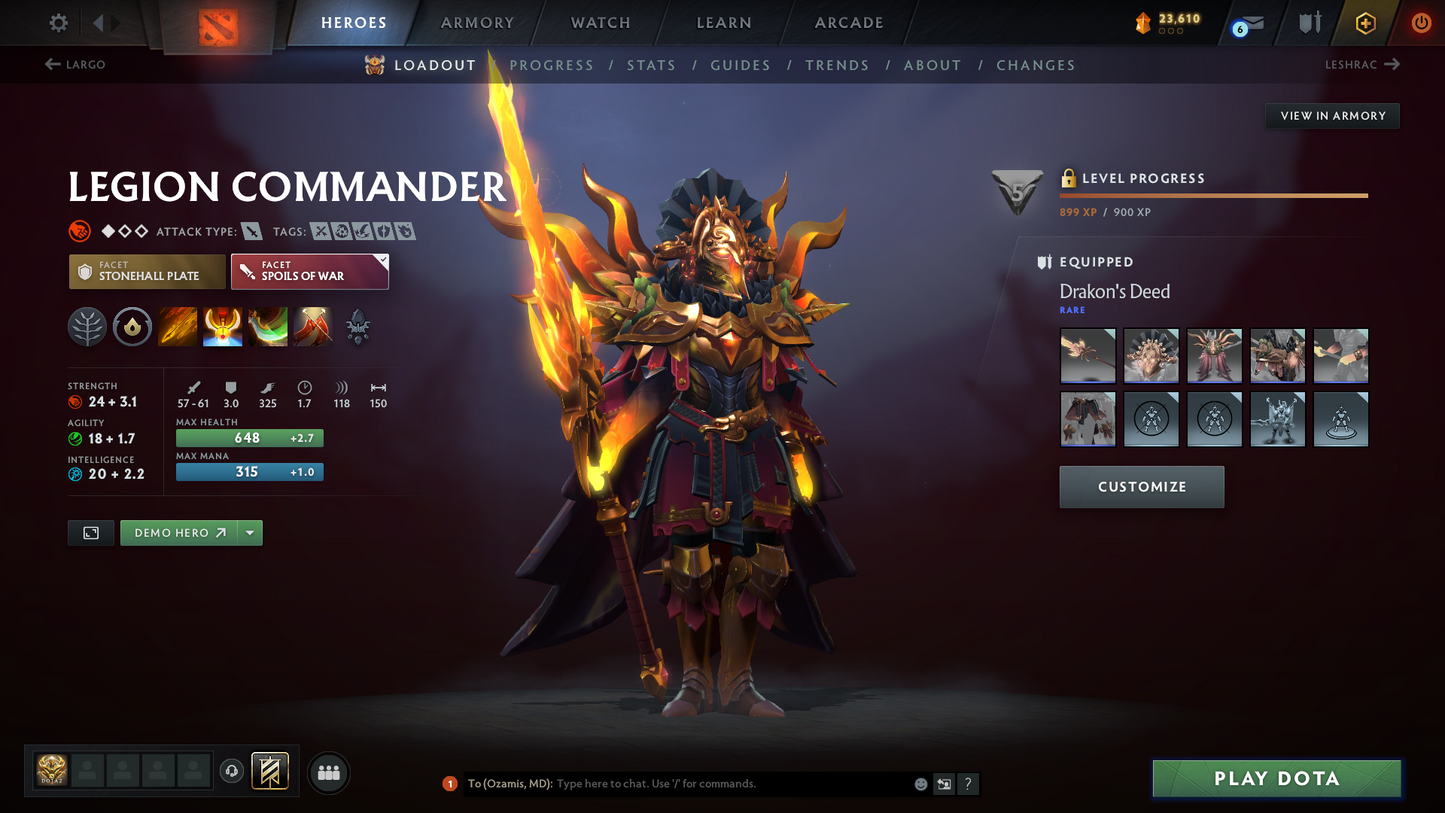 Ancient V | MMR: 4548 | Behavior Score: 12000 | Terrorblade Arcana | Anti Mage Persona | Many Sets & Immortals Inside | 1600+ Hours Played | Mainpool | Trophy Level: 205+ | Full Access