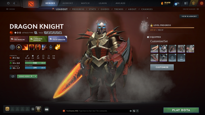 Ancient V | MMR: 4548 | Behavior Score: 12000 | Terrorblade Arcana | Anti Mage Persona | Many Sets & Immortals Inside | 1600+ Hours Played | Mainpool | Trophy Level: 205+ | Full Access