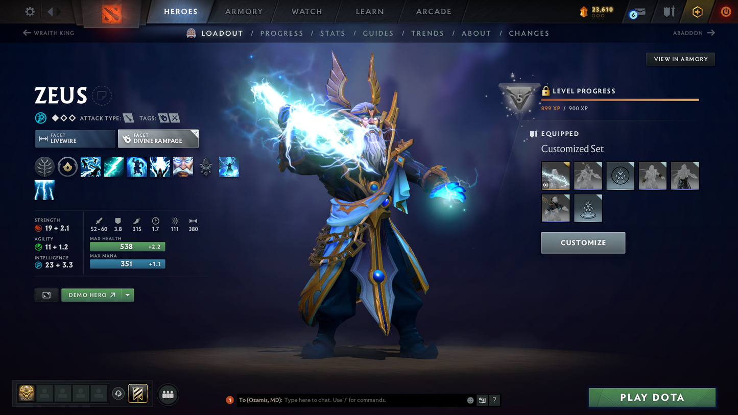 Ancient V | MMR: 4548 | Behavior Score: 12000 | Terrorblade Arcana | Anti Mage Persona | Many Sets & Immortals Inside | 1600+ Hours Played | Mainpool | Trophy Level: 205+ | Full Access