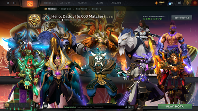 Crusader V | MMR: 2167 - Behavior: 9751 | 6,000+ Matches | Juggernaut Arcana | Complete 10th Anniversary Sets | Mainpool | 5,700+ Hours Played