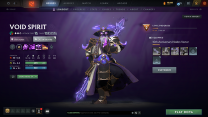 Crusader V | MMR: 2167 - Behavior: 9751 | 6,000+ Matches | Juggernaut Arcana | Complete 10th Anniversary Sets | Mainpool | 5,700+ Hours Played