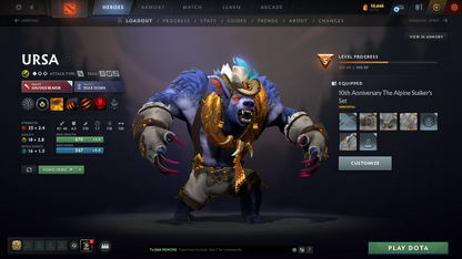 Crusader V | MMR: 2167 - Behavior: 9751 | 6,000+ Matches | Juggernaut Arcana | Complete 10th Anniversary Sets | Mainpool | 5,700+ Hours Played