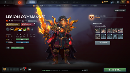 Crusader V | MMR: 2167 - Behavior: 9751 | 6,000+ Matches | Juggernaut Arcana | Complete 10th Anniversary Sets | Mainpool | 5,700+ Hours Played