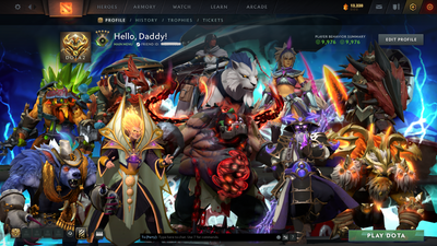 Herald V | MMR: 584 - Behavior: 9976 | Pudge Arcana | Complete 10th Anniversary Sets |  Quartero's Curios Sets | Fast Queue