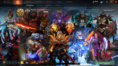 Legend II | MMR: 3237 - Behavior Score: 11343 | 3 Arcanas: Legion Commander, Crystal Maiden & Ogre Magi | 4725 Hours Played | AM Persona | Latest Event Sets | Many Immortals Inside | Mainpool | Trophy Level: 378 | Full Access