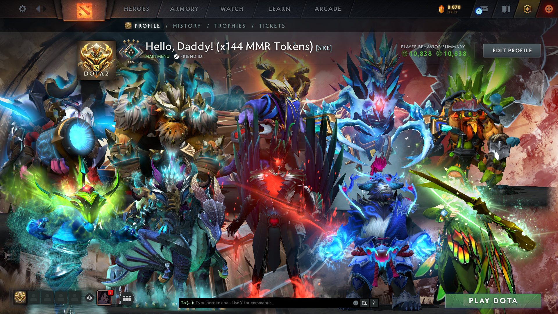 Crusader IV | MMR: 2062 | Behavior Score: 10838 | x144 MMR DD TOKENS ...