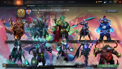 Immortal Leaderboard [539] | MMR: 10009 - Behavior: 9984 | Complete TI11 BATTLEPASS | 5 Arcanas | Expensive Cache Sets | Many Immortals | Mainpool | Trophy Level: 246+