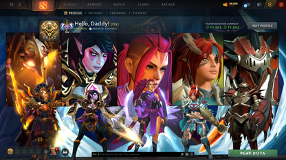 Ancient III | MMR: 3928 - Behavior: 11063 | Anti Mage Persona | Latest Quartero's Curios Sets | Trophy Level: 105 | Fast Queue | Full Access