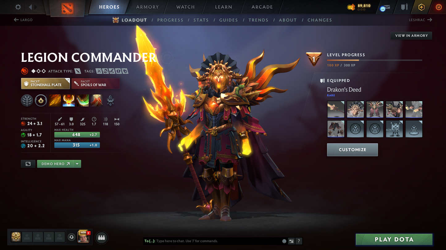 Ancient III | MMR: 3928 - Behavior: 11063 | Anti Mage Persona | Latest Quartero's Curios Sets | Trophy Level: 105 | Fast Queue | Full Access