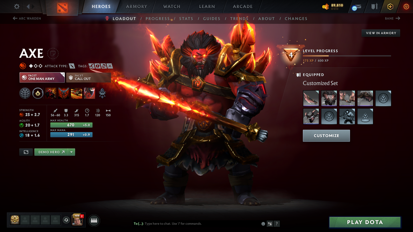 Ancient III | MMR: 3928 - Behavior: 11063 | Anti Mage Persona | Latest Quartero's Curios Sets | Trophy Level: 105 | Fast Queue | Full Access