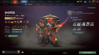 Ancient III | MMR: 3928 - Behavior: 11063 | Anti Mage Persona | Latest Quartero's Curios Sets | Trophy Level: 105 | Fast Queue | Full Access