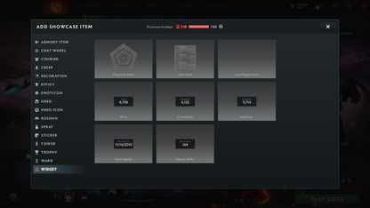 Ancient III | MMR: 4117 - Behavior: 11983 | Battlepass: TI7, TI8, TI9, TI11 | 11,264 Hours Played | Arcanas: Earthshaker, IO, Razor, Void | 6 Arcanas In Total | 4 Latest Personas | 4 Exclusive Terrains | Tons of Collector's Cache and Items