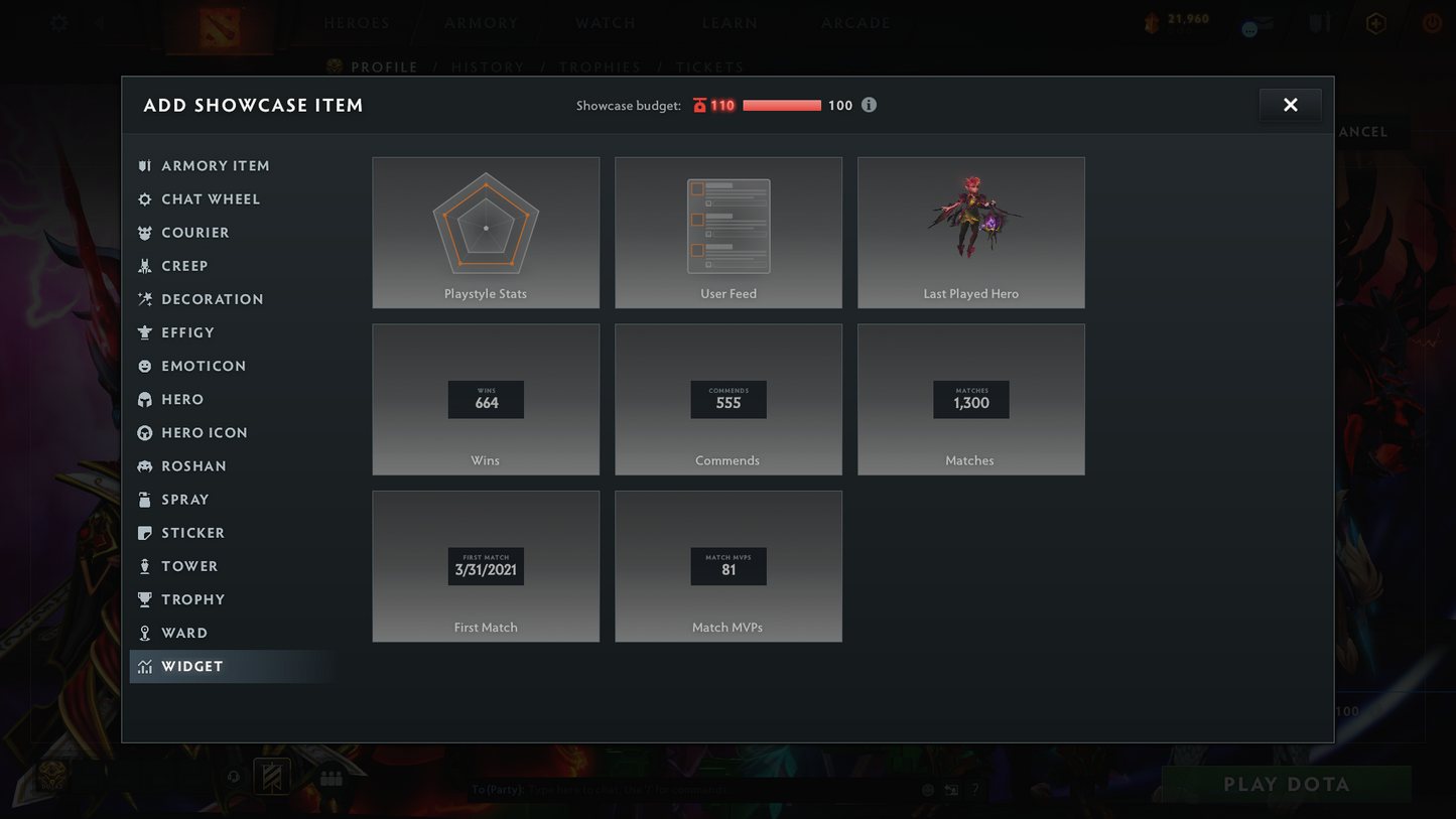 Legend IV | MMR: 3530 | Behavior: 9589 | Rubick Arcana | AM Persona | Latest Event Sets | 1200+ Hours Played | Mainpool | Fast Queue