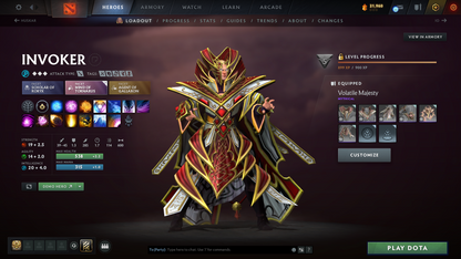 Legend IV | MMR: 3530 | Behavior: 9589 | Rubick Arcana | AM Persona | Latest Event Sets | 1200+ Hours Played | Mainpool | Fast Queue
