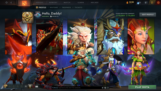 Crusader IV | MMR: 2157 | Behavior: 10004 | Monkey King Arcana | Decent Sets Inside | Fast Queue