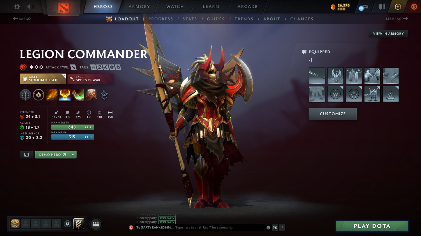 Crusader V | MMR: 2202 - Behavior Score: 8645 | AM Persona | Latest Quartero's Curios Sets | Rare Immortals | Fast Queue | Full Access