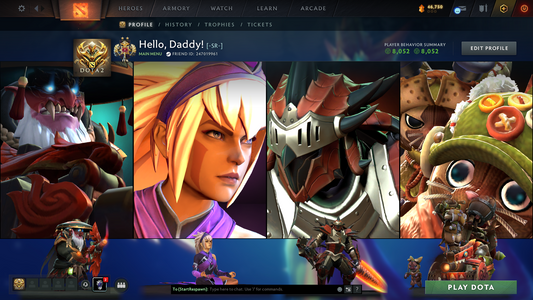 Legend II | MMR: 3252 - Behavior Score: 8052 | Anti Mage Persona | Latest Quartero's Curios Sets | Many Items | Fast Queue | Full Access