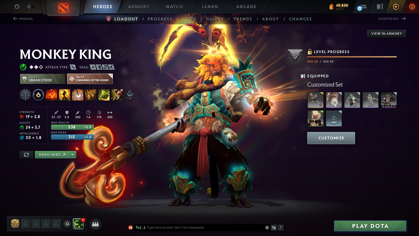 Divine III | MMR: 5083 | Behavior: 11966 | 3 Exclusive Arcanas | 2 Personas: AM & Mirana | Rare Cache Sets & Items | Complete 10th Anniversary | Mainpool | High Trophy Level | 6,640 Hours Played