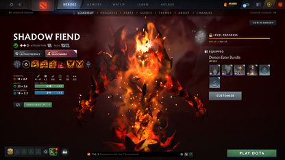 Divine III | MMR: 5083 | Behavior: 11966 | 3 Exclusive Arcanas | 2 Personas: AM & Mirana | Rare Cache Sets & Items | Complete 10th Anniversary | Mainpool | High Trophy Level | 6,640 Hours Played