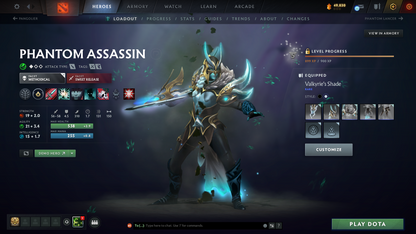Divine III | MMR: 5083 | Behavior: 11966 | 3 Exclusive Arcanas | 2 Personas: AM & Mirana | Rare Cache Sets & Items | Complete 10th Anniversary | Mainpool | High Trophy Level | 6,640 Hours Played