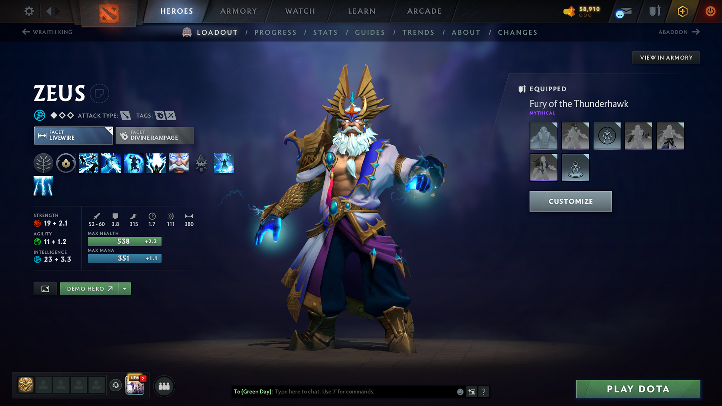 Archon V | MMR: 2996 | Behavior: 8576 | Shadow Fiend Arcana | 400+ Matches | Decent Sets Inside | Fast Queue | Full Access