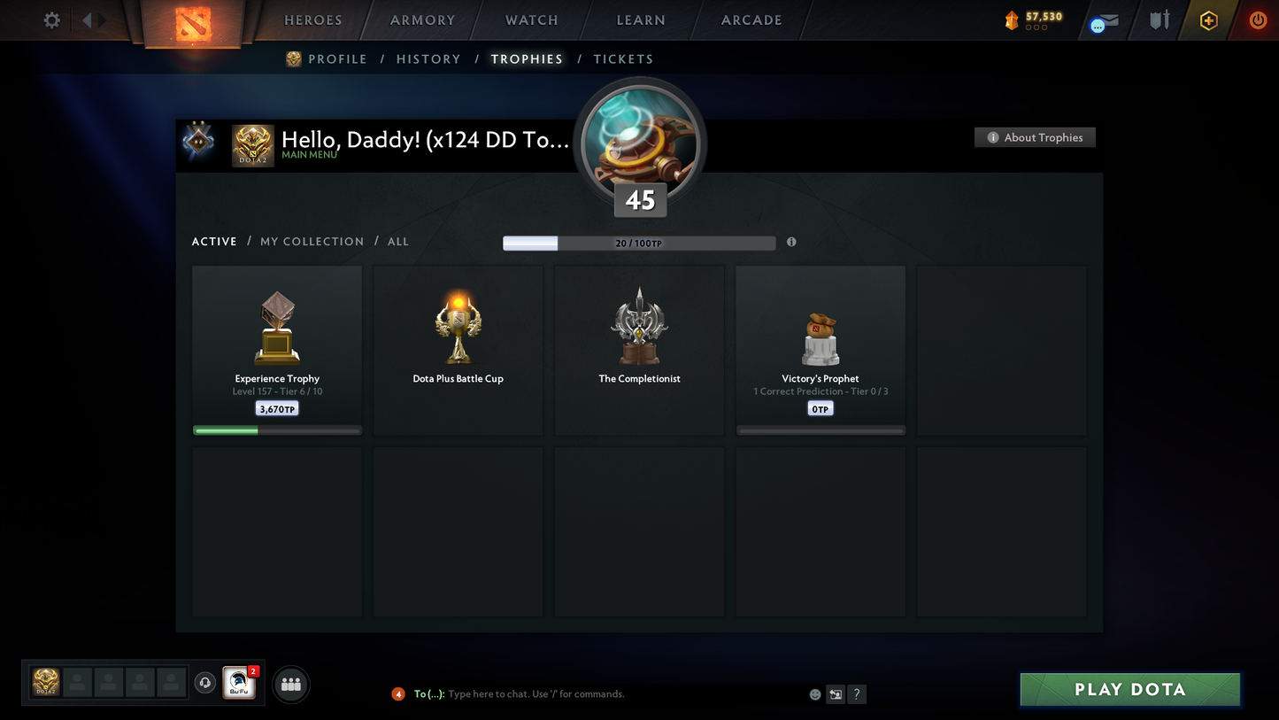 Guardian II | MMR: 1020 | Behavior Score: 10586 | x124 MMR DD TOKENS | 2 Arcanas: Pudge & Juggernaut | Many Rare Sets & Immortals Inside | 800+ Hours Played | Fast Queue | 2017 Account