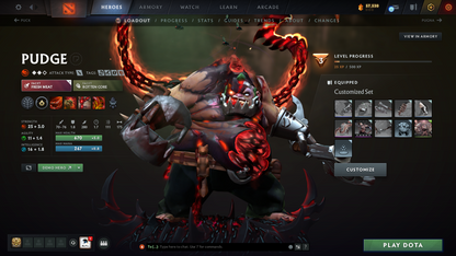Guardian II | MMR: 1020 | Behavior Score: 10586 | x124 MMR DD TOKENS | 2 Arcanas: Pudge & Juggernaut | Many Rare Sets & Immortals Inside | 800+ Hours Played | Fast Queue | 2017 Account