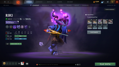 Guardian II | MMR: 1020 | Behavior Score: 10586 | x124 MMR DD TOKENS | 2 Arcanas: Pudge & Juggernaut | Many Rare Sets & Immortals Inside | 800+ Hours Played | Fast Queue | 2017 Account