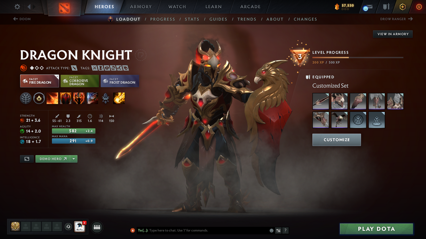 Guardian II | MMR: 1020 | Behavior Score: 10586 | x124 MMR DD TOKENS | 2 Arcanas: Pudge & Juggernaut | Many Rare Sets & Immortals Inside | 800+ Hours Played | Fast Queue | 2017 Account