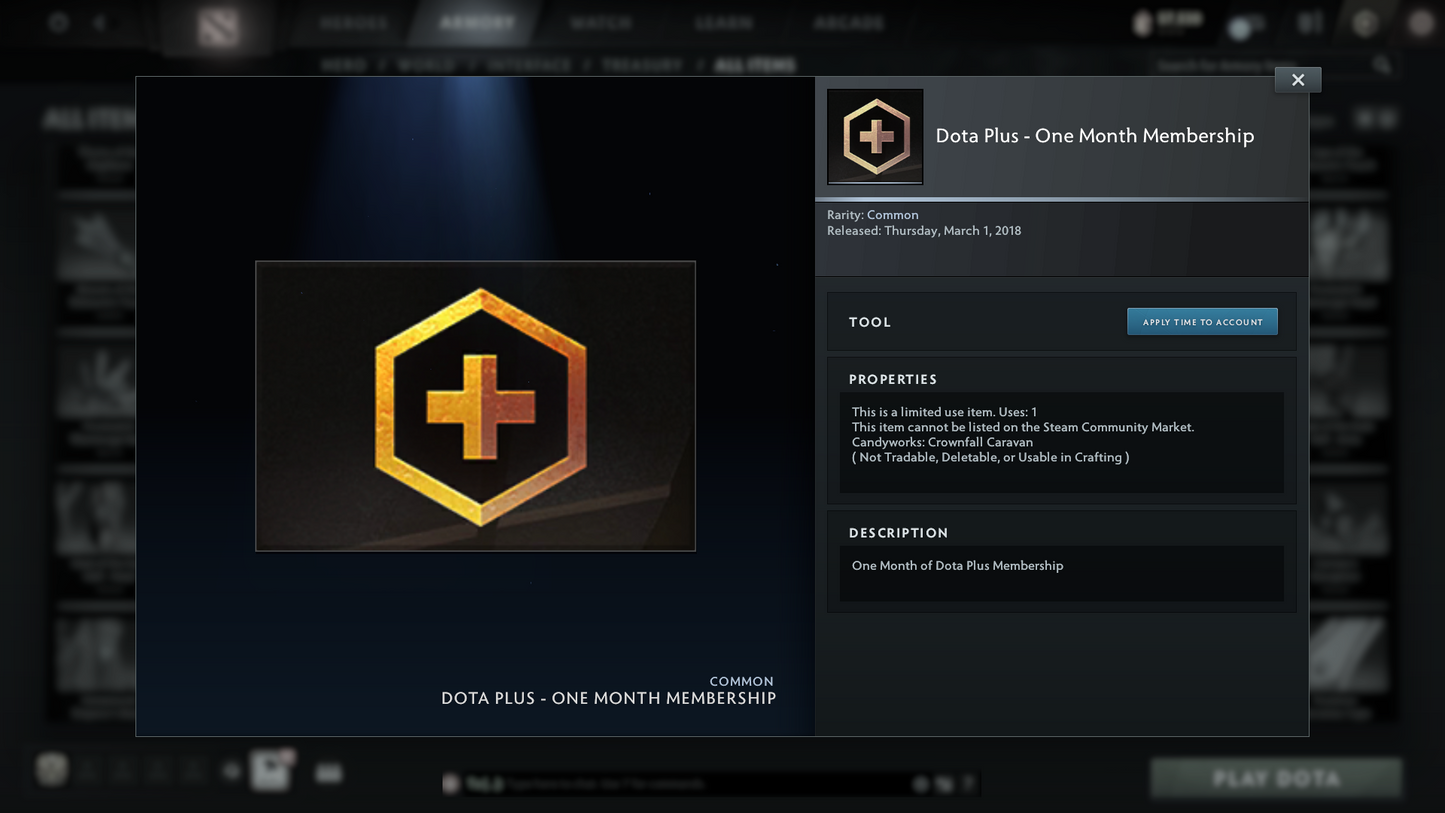 Guardian II | MMR: 1020 | Behavior Score: 10586 | x124 MMR DD TOKENS | 2 Arcanas: Pudge & Juggernaut | Many Rare Sets & Immortals Inside | 800+ Hours Played | Fast Queue | 2017 Account