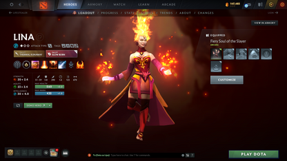 Immortal | MMR: 5631 | Behavior Score: 12000 | x55 MMR DD TOKENS | Lina Arcana | Anti Mage Persona | Many Rare Sets & Immortals Inside | 1200+ Hours Played | Fast Queue | Trophy Level: 178+