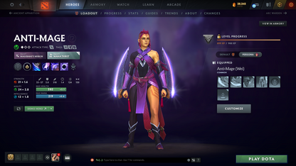 Legend I | MMR: 3029 | Behavior: 9888 | Jugg Arcana | All 5 Personas: Invoker, CM, AM, PA & Mirana | Tons of Cache Sets | Mainpool | High Trophy Level | 4,260 Hours Played