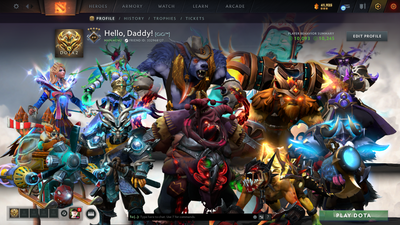 Guardian V | MMR: 1372 | Behavior: 10245 | Pudge Arcana | 2600+ Matches Played | Many Immortals & Sets Inside | Mainpool | High Trophy