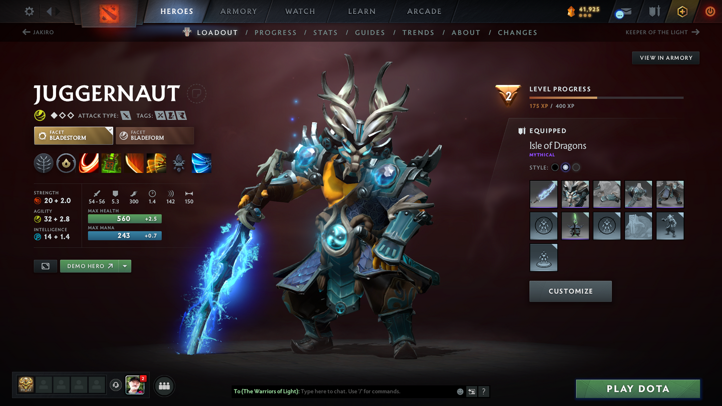 Guardian V | MMR: 1372 | Behavior: 10245 | Pudge Arcana | 2600+ Matches Played | Many Immortals & Sets Inside | Mainpool | High Trophy
