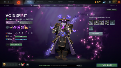 Guardian V | MMR: 1372 | Behavior: 10245 | Pudge Arcana | 2600+ Matches Played | Many Immortals & Sets Inside | Mainpool | High Trophy