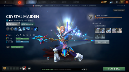 Guardian V | MMR: 1372 | Behavior: 10245 | Pudge Arcana | 2600+ Matches Played | Many Immortals & Sets Inside | Mainpool | High Trophy
